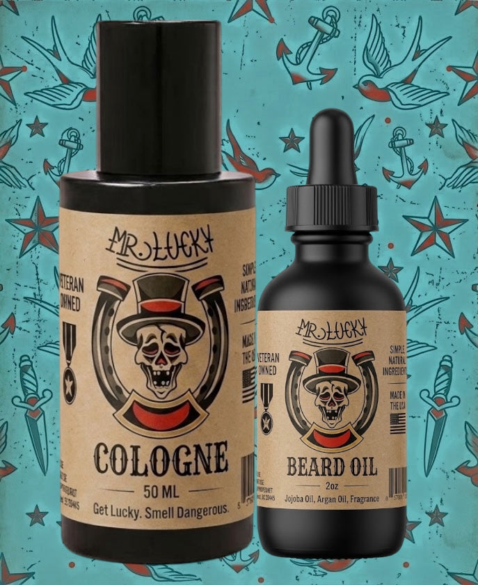 Sex Panther Matched Set by Mr. Lucky: cologne and beard oil